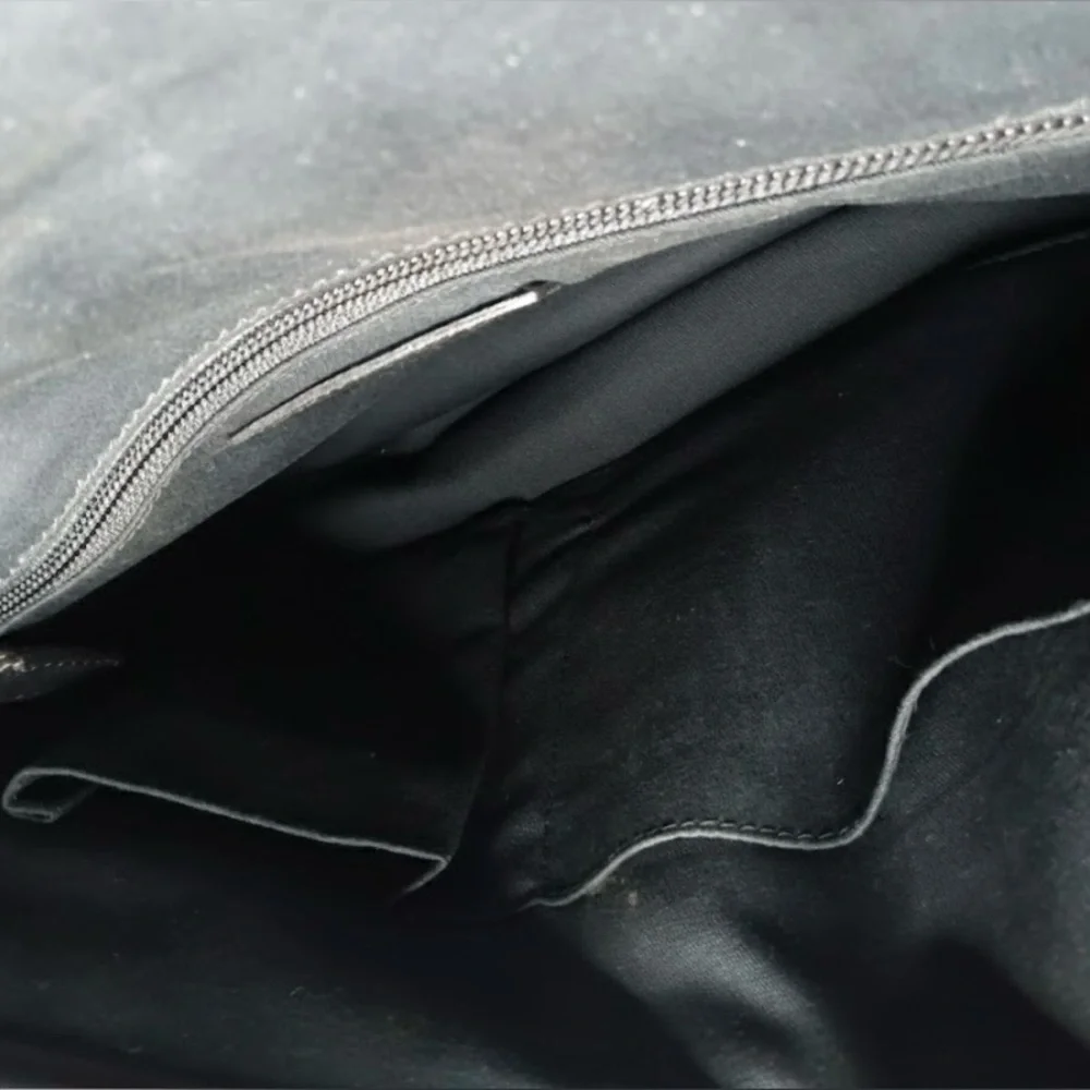 Rare Coach Archive 23703 Black Buttery Leather Slim Briefcase
